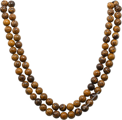 Amazing Gemstone 108 Beads Handmade Mala (Knotted, Rudraksha) - Colors B