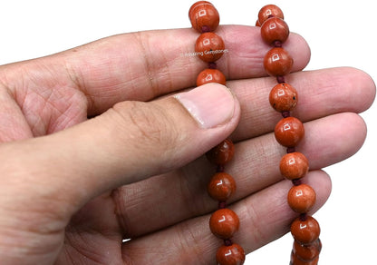 Amazing Gemstone 108 Beads Handmade Mala (Knotted, Rudraksha) - Colors B