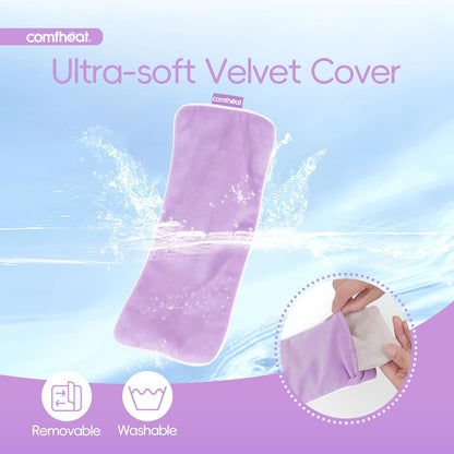 Unscented Weighted Eye Pillow for Yoga, Microwavable Moist Heat Eye Compress Mask with Washable Cover for Relaxation, Sleeping, Meditation, Yoga, Spa, Migraine Relief