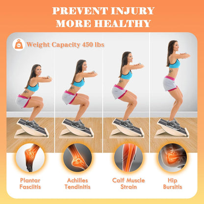 MUCITAGF Professional Slant Board, Adjustable Incline Board and Calf Stretcher, Slant Board for Calf Stretching, Calf Stretch Board