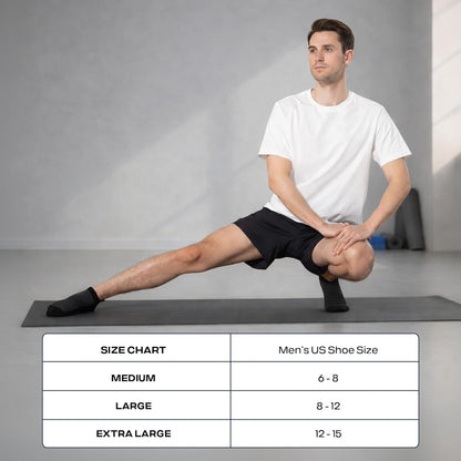 COOLMATE Mens Grip Socks Men Non Slip Size 6-10-13-14, Non Slip Pilates Yoga Socks for Men with Grips, Gifts for Men