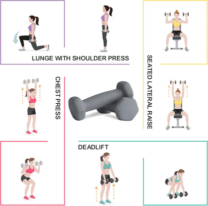 Balelinko Home Gym Equipment Workouts Strength Training Weight Loss Pilates Weights Yoga Sets Weights for Women, Men, Seniors and Youth