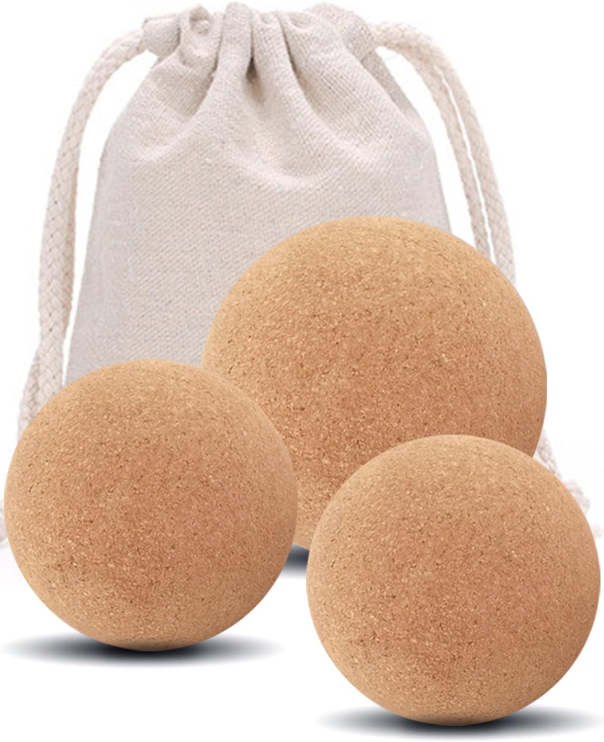 KITWILD Cork Peanut Massage Ball, Peanut Double Lacrosse Massage Ball for Deep Tissue Muscle Massage, Myofascial Release, Muscle Knots, and Yoga Therapy