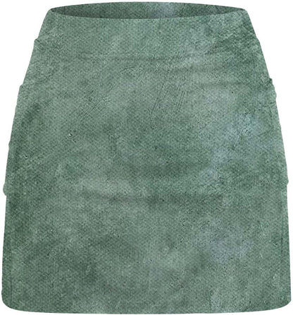 SHAOBGE Athletic Yoga Culottes for Women Solid Color Elastic Shorts Summer Lightweight High Waist Skinny Joggers Skirt 2024