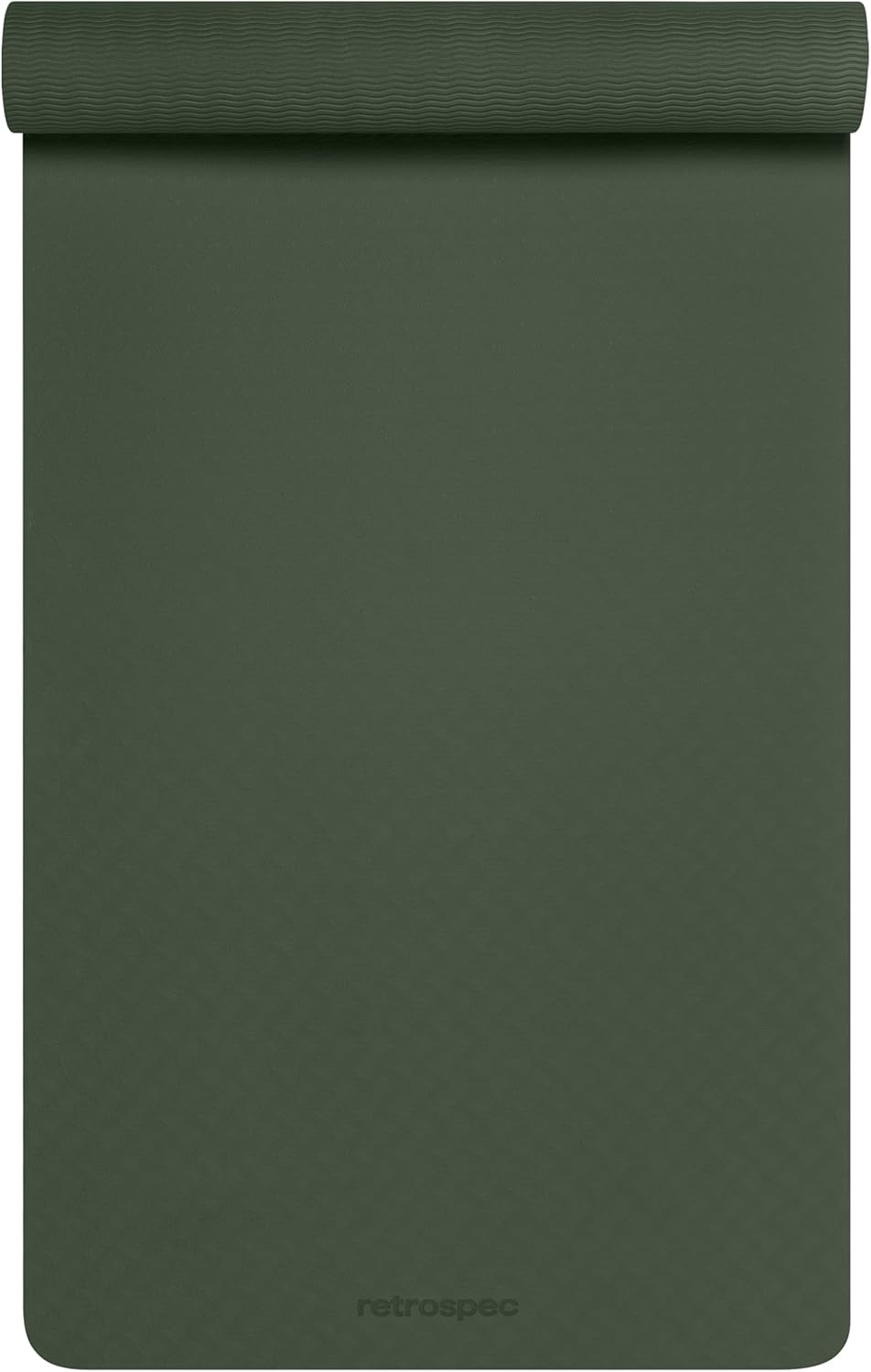 Retrospec Zuma Yoga Mat 6mm Thick Non-Slip TPE Exercise Mat | Cushioned Workout Mat for Yoga Pilates and Home Stretching | 72 x 24 with Carrying Strap
