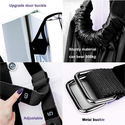 Leg Stretcher Strap - Yoga Stretching Strap,Yoga Door Swing,Backbend Training Rope with Door Anchor, Flexibility Trainer Stretching Equipment Assist Stretch Strap for Fitness Gymnastics Dance Aerial Ballet (purple)