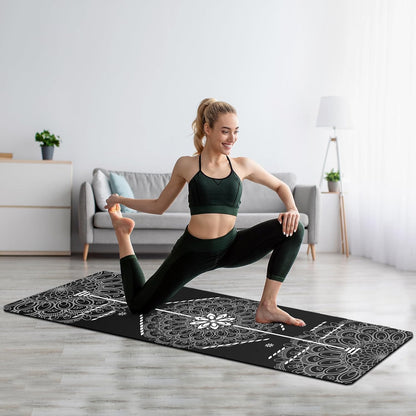 FOLAI Extra Thick Yoga Mat 6mm，pilates mat thick - Non-Slip Exercise Mat for HIIT, Pilates & Home Workouts & Workout with Free Carry Strap