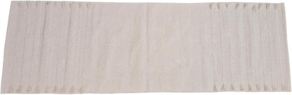 Handmade Organic Cotton Yoga Mat - Eco-Friendly Hand-Woven Runner Rug - Non-Toxic, Chemical-free and All Natural Cloth Yoga Mat - Non Slip & Thick, Comfortable Extra-Long Fitness Rug Exercise, Workout