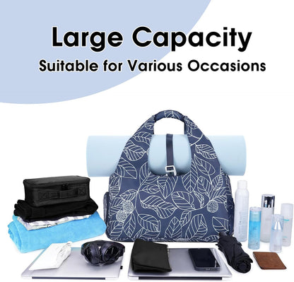 sportsnew Yoga Gym Bags for Women with Shoes Compartment & Wet Dry Storage Pockets & Adjustable Yoga Mat Holder, Patent Pending
