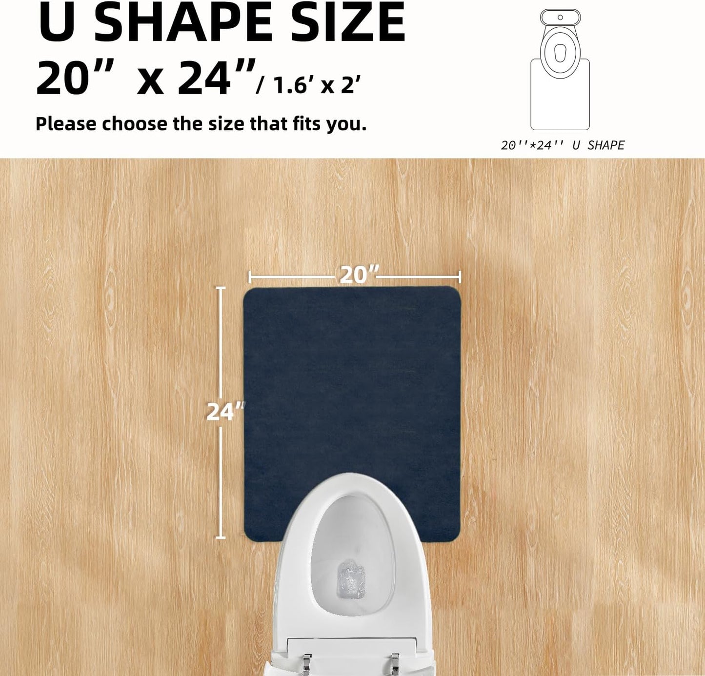 TYUU Bath Mat, Bathroom Rugs Non Slip Washable Thin Absorbent Quick Dry Bath Mat Fits Under Door Bathroom Floor Mat Perfect for Bath, Shower, or Sink 24"x36" Dark Grey