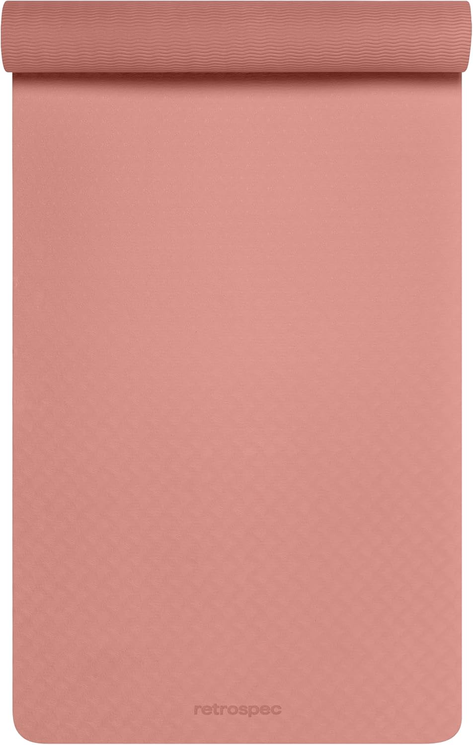 Retrospec Zuma Yoga Mat 6mm Thick Non-Slip TPE Exercise Mat | Cushioned Workout Mat for Yoga Pilates and Home Stretching | 72 x 24 with Carrying Strap