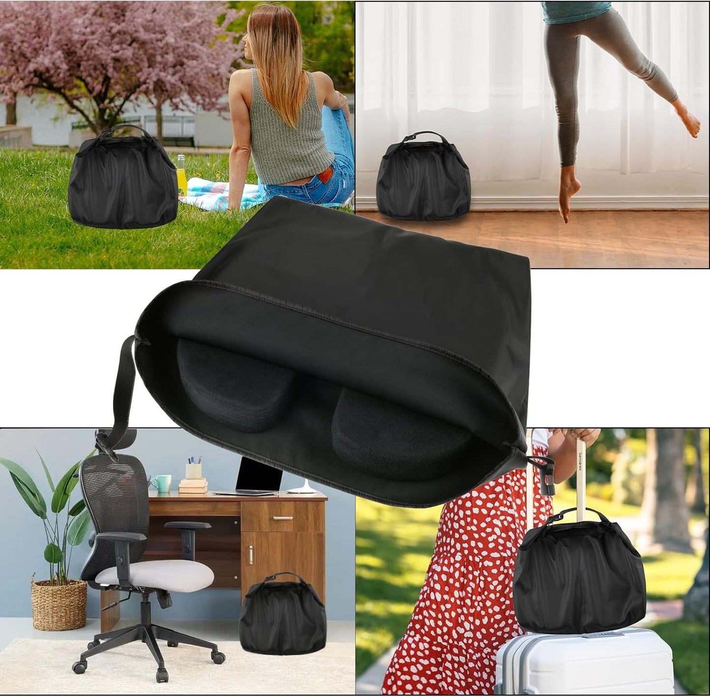 Cosmos 1 Pc Seat Cushion Carrying Bag Chair Pad Travel Carry Bag Office Chair Cushions Seat Pads Storage Bag Portable Pillow Tote Bag for Travel Seat Cushions, Chair Pads and Back Cushion Pads