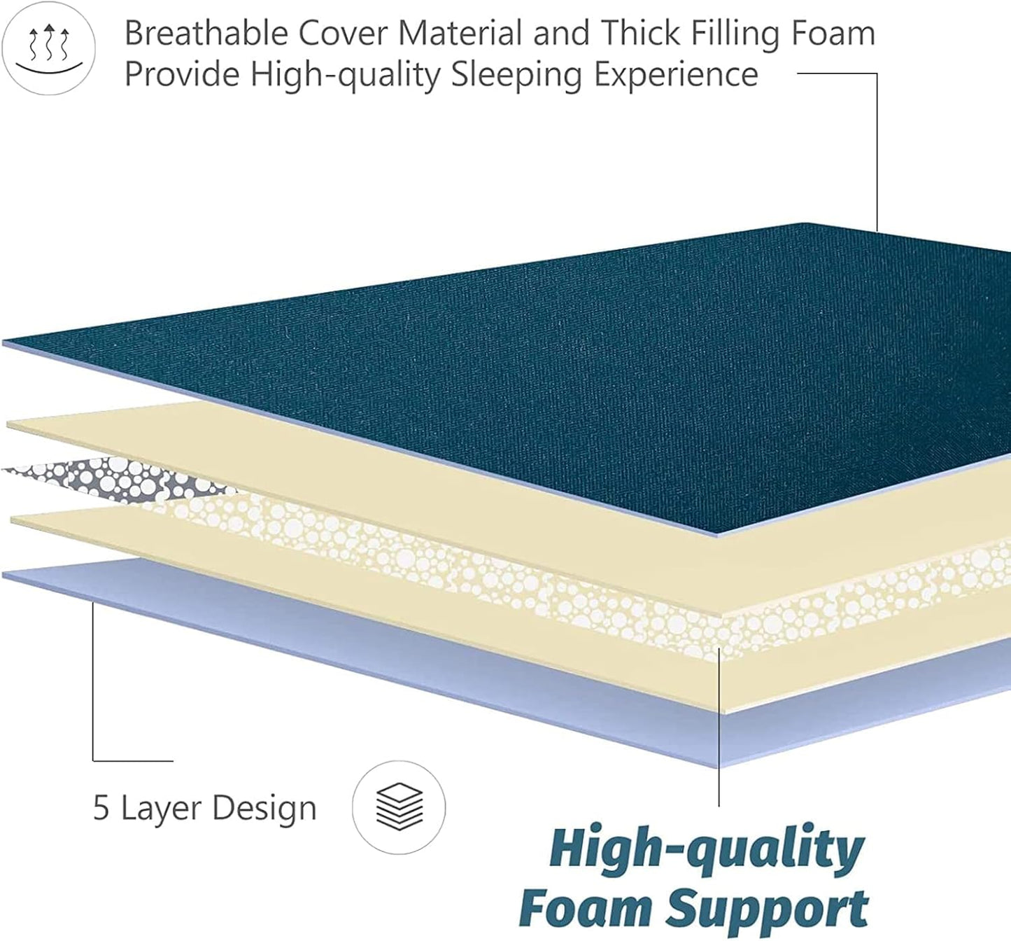 MAXYOYO Bohemian Retro Mattress Boho Floral Japanese Futon Mattress Tatami Floor Mat Foldable Portable Camping, Sleeping Pad, Lounger Couch Bed Full Size