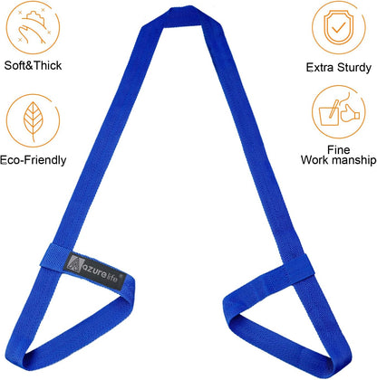 A AZURELIFE [MAT NOT Included] Yoga Mat Sling, Yoga Mat Straps for Carrying, Easy-Cinch Yoga Mat Holder Strap