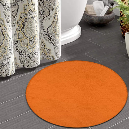 Room Sofa Yoga Soft Round Carpet, Modern Round Area Rug, Non Slip Machine Washable Kitchen Office Circle Rug Purple, 36inch