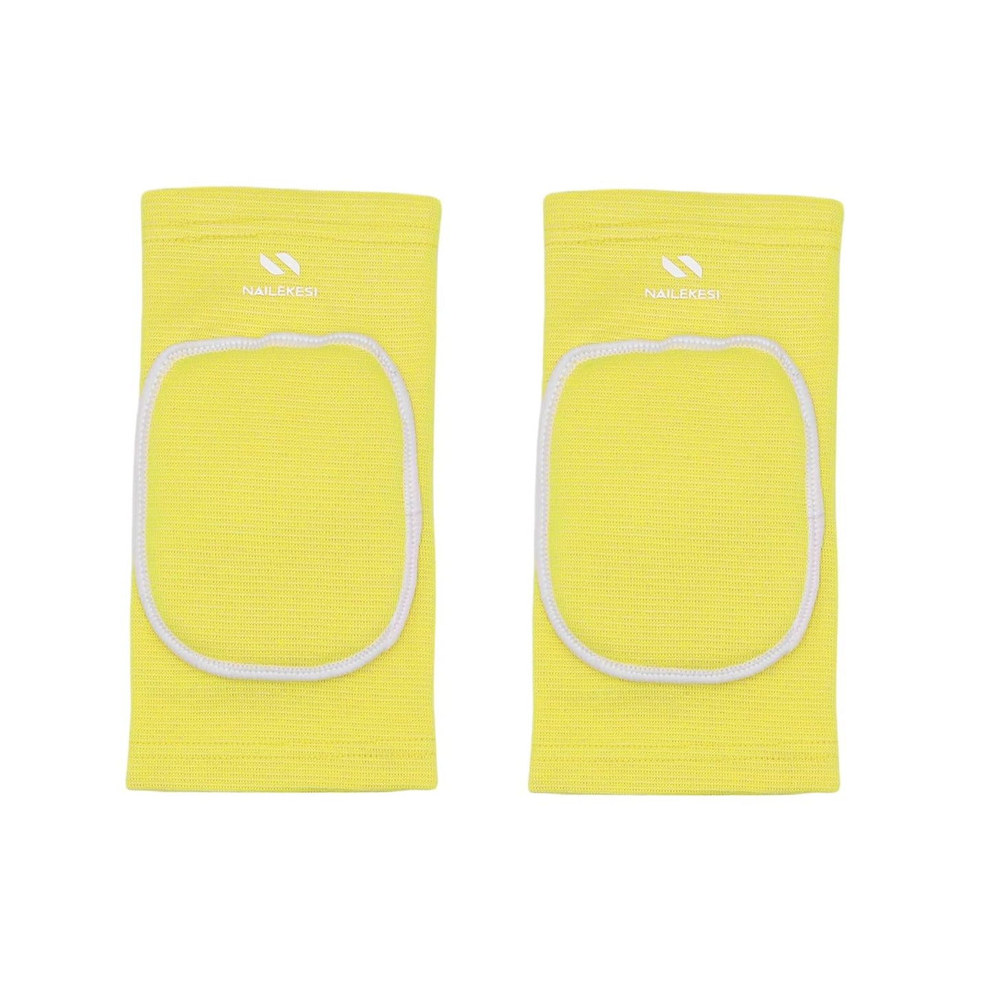 Men Women Protective Knee Pads, Anti-Slip Padded Sponge Knee Brace Knee Support for Football Volleyball Dance Skating Basketball Sports (Medium,Nude)