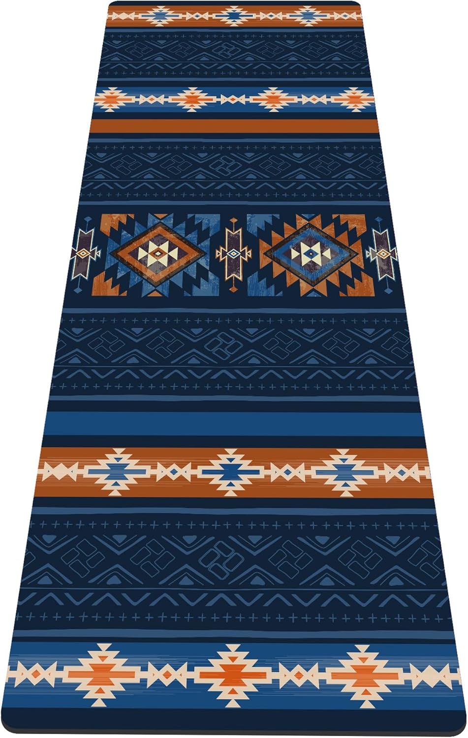 nuveti Yoga Mat Print Extra Thick TPE Non Slip Fitness Exercise Mat with Carrying Bag,72"x24" Extra Thick 6MM Exercise & Workout Mat for Yoga, Pilates Fitness and Floor Exercises - Colors A