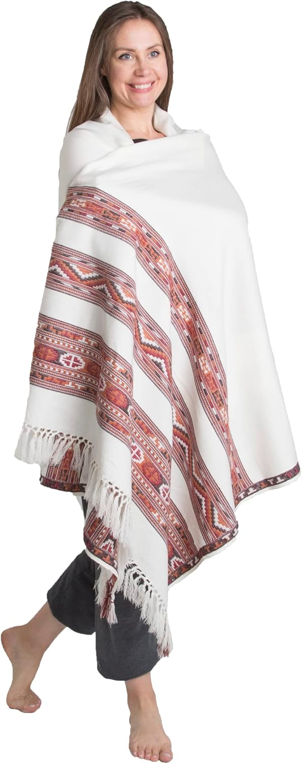 Meditation Shawl or Blanket, Exotic Shawl/Wrap, Oversize Scarf or Stole. Unisex