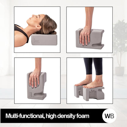 WRISTBuddy® Yoga Blocks 2-Pack (Left + Right) — Ergonomic, Hand-Shaped EVA Blocks for Wrist Relief & Better Grip | Doctor-Designed Support for Yoga, Pilates, Handstands, Push-Ups & Rehab
