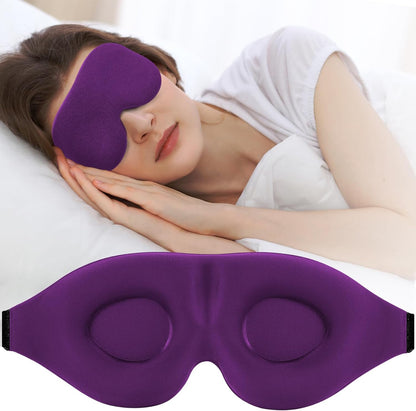 ZGGCD Sleep Mask for Side Sleeper, Light Blocking Sleeping Eye Mask for Women Men, 3D Contoured Cup Night Blindfold, Luxury Eye Cover Eyeshade with Adjustable Strap for Travel, Nap, Black