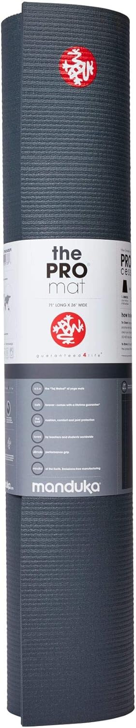 Manduka PRO Yoga Mat - 6mm | Lifetime Durability | Hygienic Construction | Premium Studio Quality | Teacher Approved
