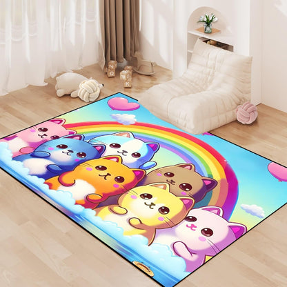 Black Girl Area Rug for Bedroom African American Rugs for Room Princess Carpet Kids Rugs for Bedroom African Girls Carpet for Living Room Teen Girls Yoga Mats, Pink, 4'×5'