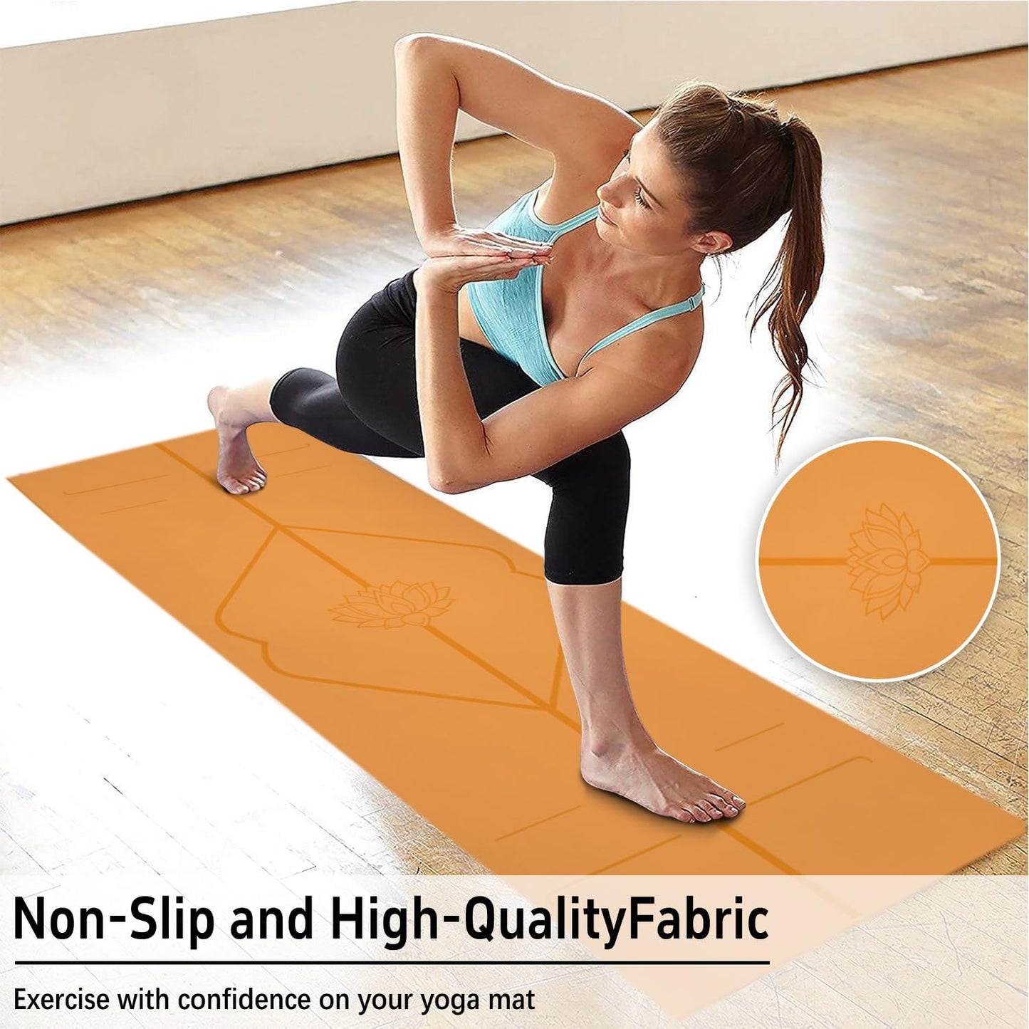 Hot Yoga Mat Towel with Corner Pockets Yoga Towels for Hot Yoga Non Slip with Travel Bag Sweat Absorbent Yoga Blankets Mat Cover for Workout Gym 70"x26" (Mountain-01, 70x26)