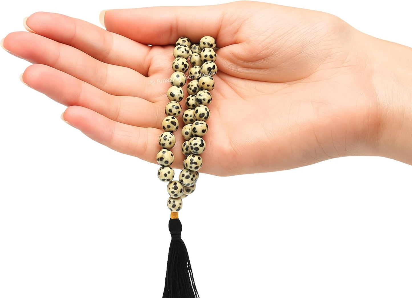 Amazing Gemstone 108 Beads Handmade Mala (Knotted, Rudraksha) - Colors B