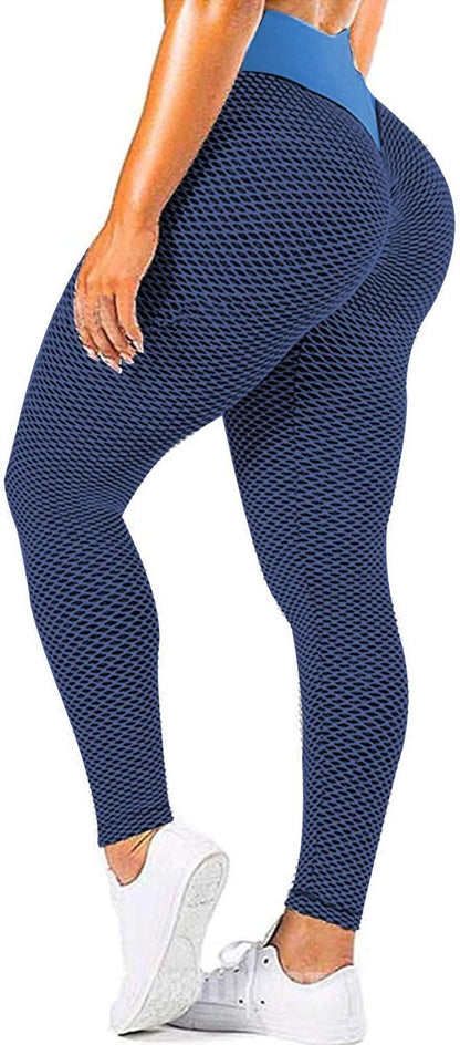 JGS1996 Butt Lifting Leggings for Women Tummy Control Workout Yoga Pants High Waisted Scrunch Booty Gym Tights