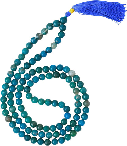 Amazing Gemstone 108 Beads Handmade Mala (Knotted, Rudraksha) - Colors B