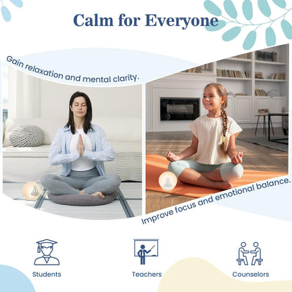Syrinx Guided Meditation Light – Meditation Aid with Rhythmic Glow for Focus, Mindfulness Tool for Calm Down Corner, Quiet Rooms, Home or Office Use