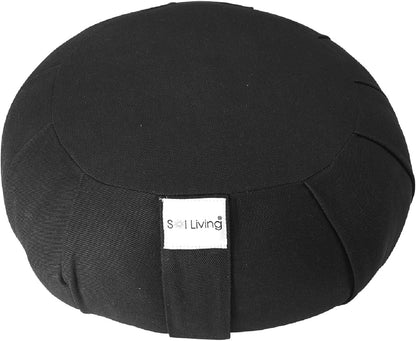 Meditation Cushion Sol Living Yoga Floor Pillow 100% Cotton Floor Cushion Removable Cover Firm Comfort Yoga Floor Cushion Seating for Adults Machine Washable Zafu Meditation Pillow Pouf Bolster Pillow