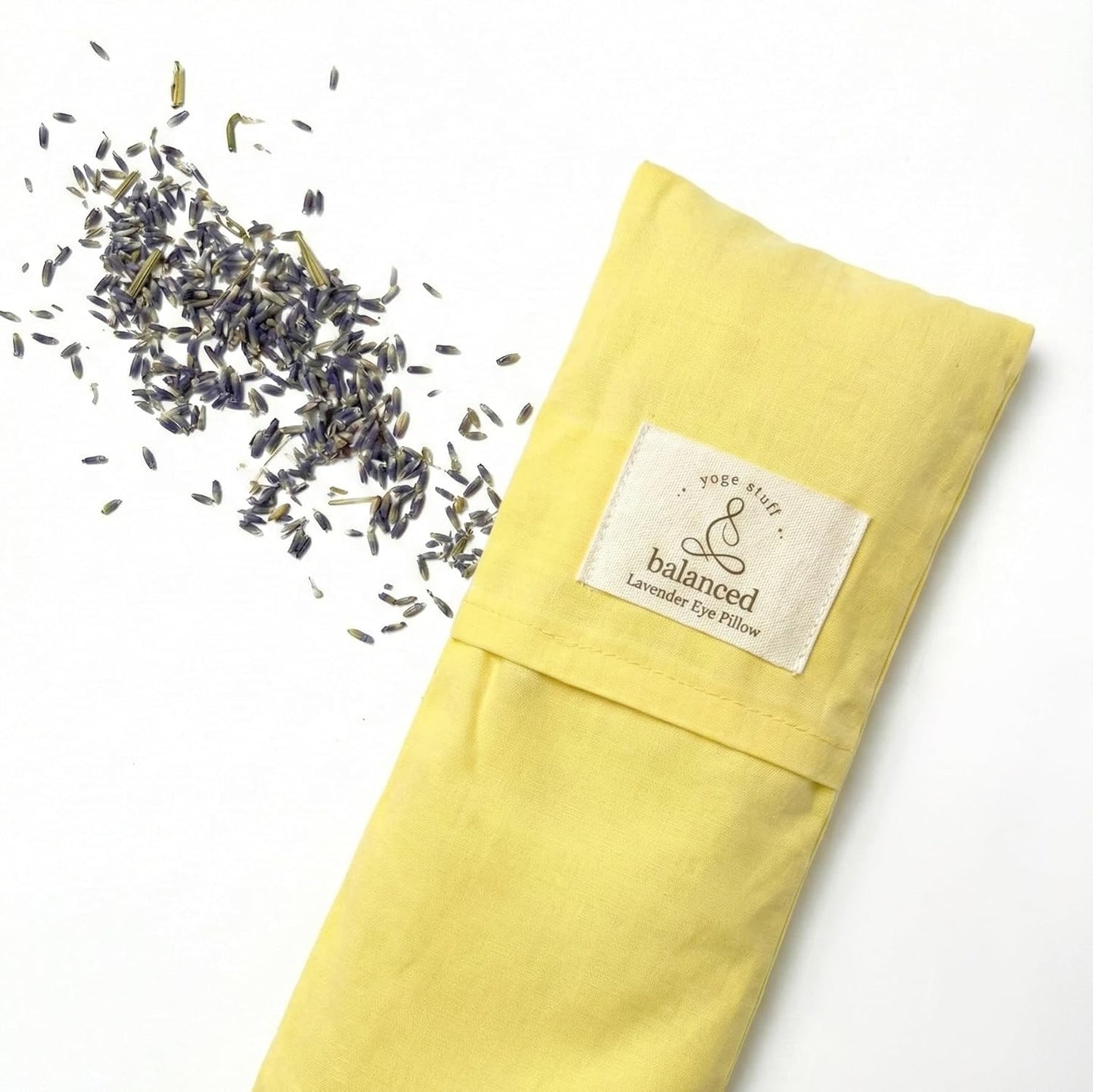 Weighted Lavender Eye Pillow for Sleep & Relaxation – Organic Cotton Eye Pillow with Natural Lavender, Aromatherapy Eye Pillow for Yoga, Meditation, Stress Relief & Travel