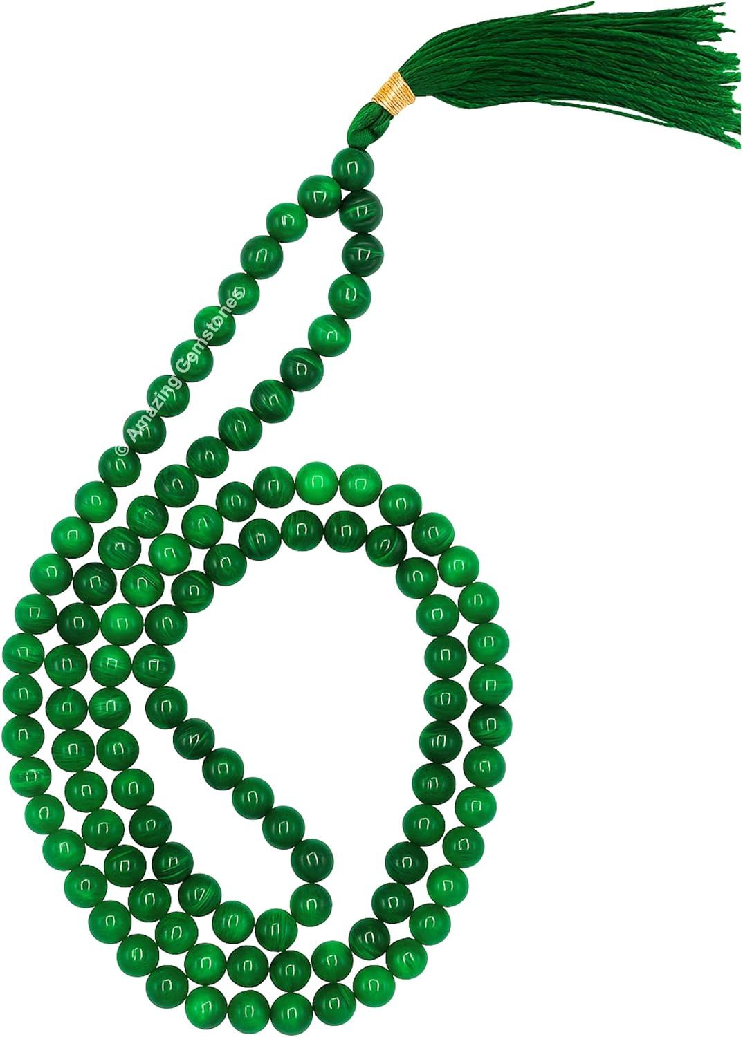 Amazing Gemstone 108 Beads Handmade Mala (Knotted, Rudraksha) - Colors A