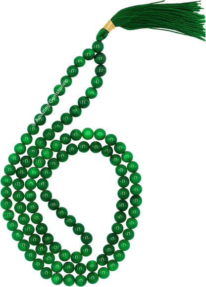 Amazing Gemstone 108 Beads Handmade Mala (Knotted, Rudraksha) - Colors A