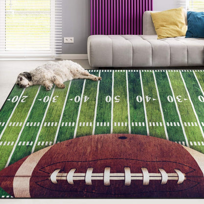 Sport Baseball Lace Non Slip Area Rug for Living Dinning Room Bedroom Kitchen, 5' x 7'(58 x 80 Inches), Sport Nursery Rug Floor Carpet Yoga Mat