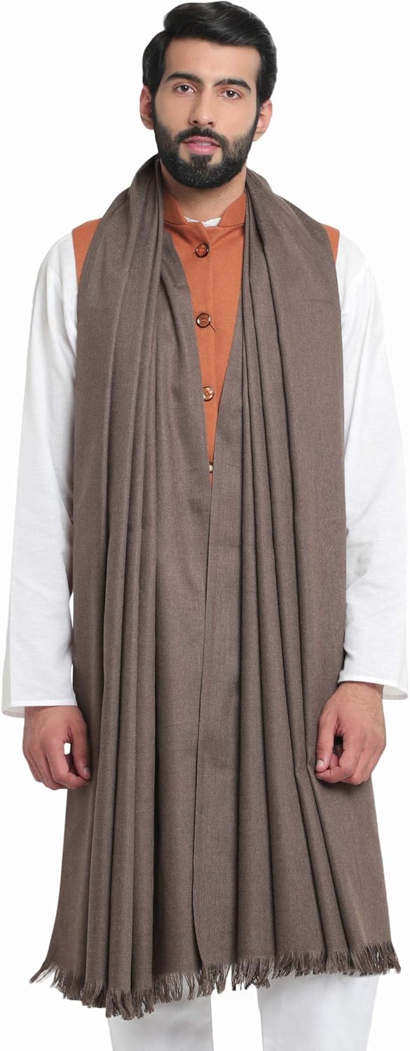Weavers Villa Men's Plain Woollen Dhariwal Lohi/Shawl [50" X 100"]