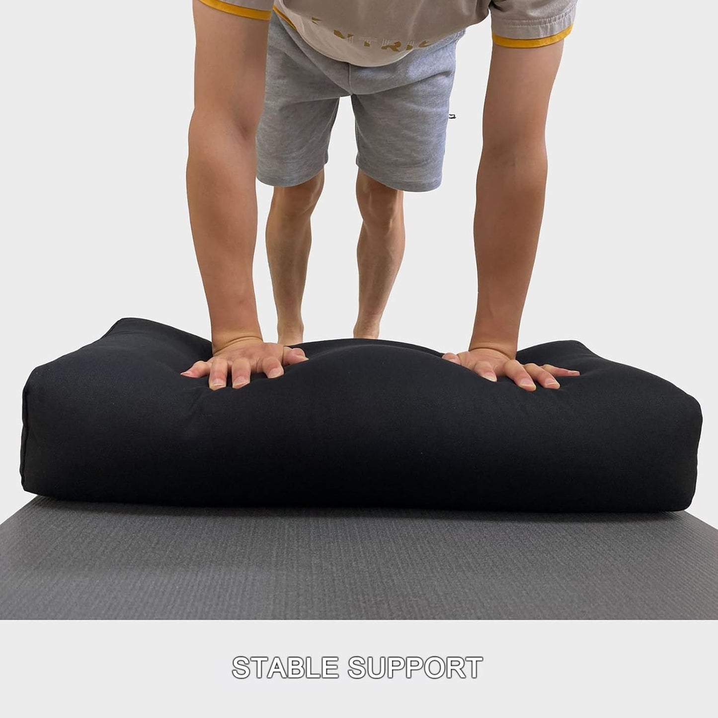 Yoga Bolster Pillow, Versatile Yoga Support Pillow for Restorative Yoga & Meditation 100% Cotton Bolster Pillow Blue Rectangle