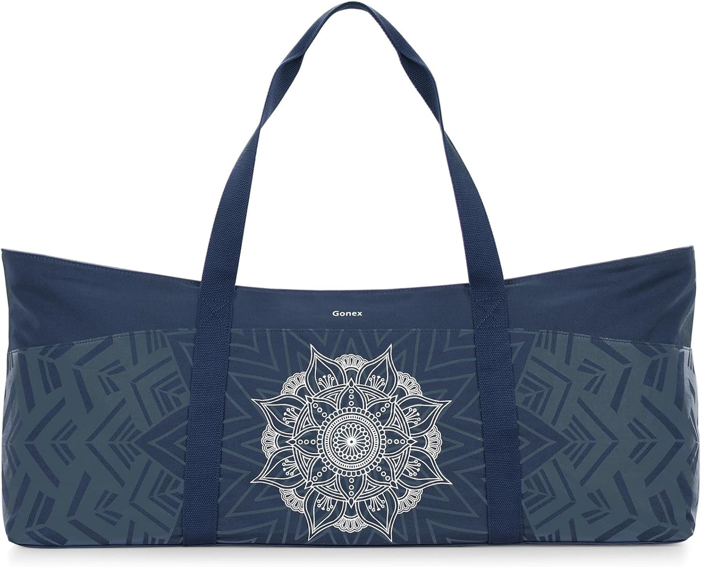 Gonex Yoga Mat Bag, Extra Canvas Gym Bag with Waterproof Pocket Metal Zipper, Fits Mat & Blocks, Stylish Yoga Mat Carrier for Women, Ideal for Yoga, Pilates, Workout, Travel
