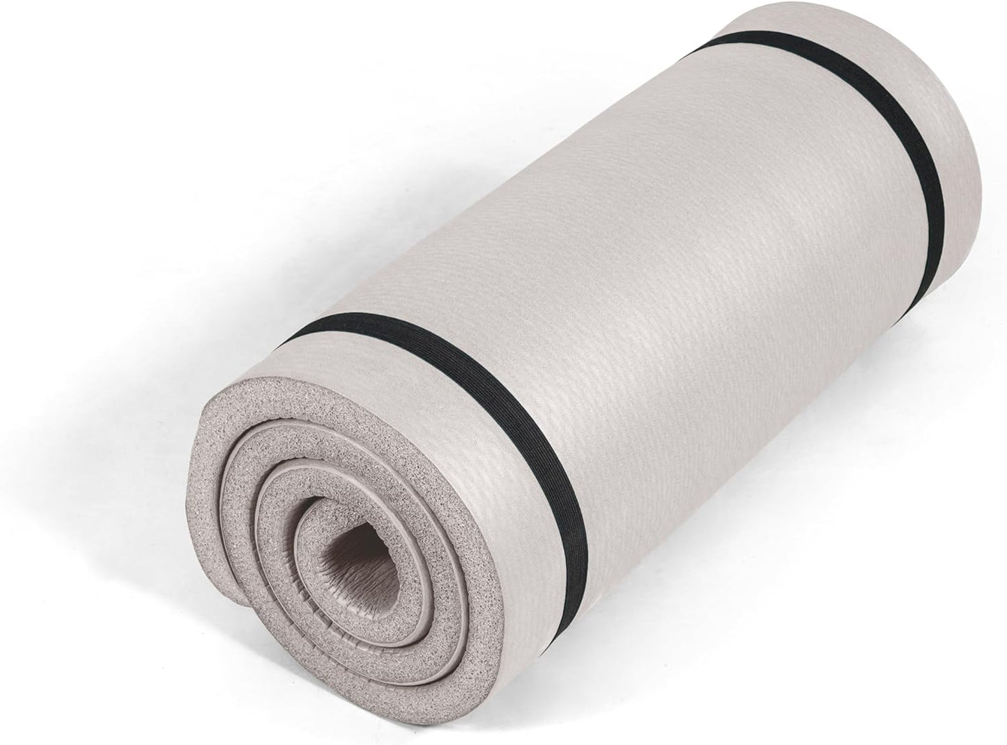 Tone Fitness 1-Inch Thick Yoga Mat | High-Density, Non-slip Exercise Mat with Carrying Strap for Yoga, Pilates, & Home Gym Workouts | Multiple Options