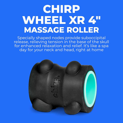 Chirp Wheel XR Knot Kneader - Firm Massage Roller, Shiatsu Thumb Massage, Muscle Release Tool for Knots &Tension Relief | High Density Foam for Physical Therapy & Relaxation, 500lbs Capacity, 6" Mint