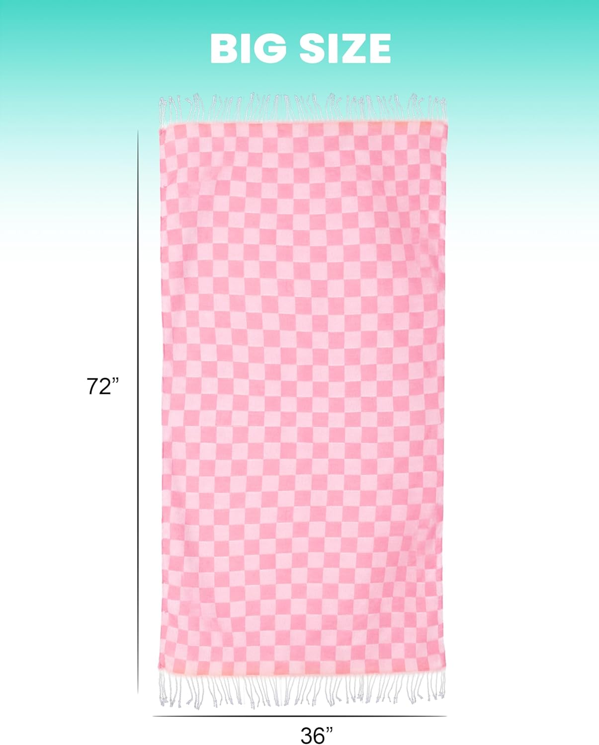 2 Packs Checkered Plaid Yoga Blanket Turkish Towel Extra Large Meditation Supplies Mat Cover Beach Blanket Women Birthday Gift for Mom Wife Sister Girlfriend Mother Adult Friend Husband Son Daughter