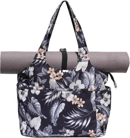 ESVAN Yoga Tote Bag Mat bag Women Shoulder Bags Carryall Tote for Travel Office Workout Gym Nurse Beach