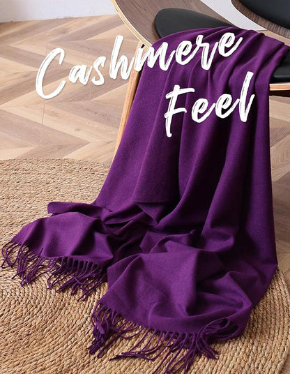 Women's Scarf Pashmina Shawls and Wraps for Evening Dress Wedding Bridal Bridesmaid Winter Warm Long Large Scarves - Colors B
