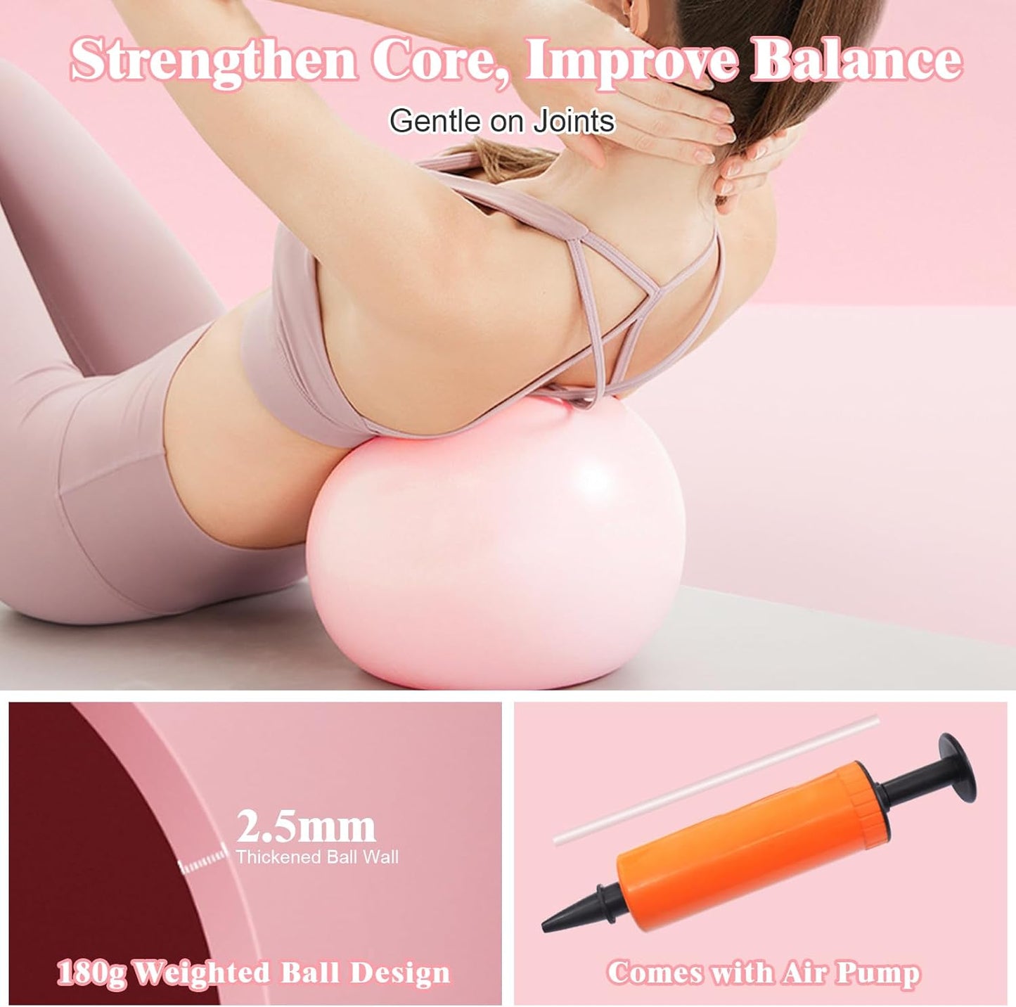 Home Pilates Essentials Kit for Women, Complete 13-in-1 Pilates Equipment Ring and Ball Set with 5 TPE Resistance Bands, Ankle Weights, 8-Shaped Pull Band, Stretch Strap and Waterproof Bag