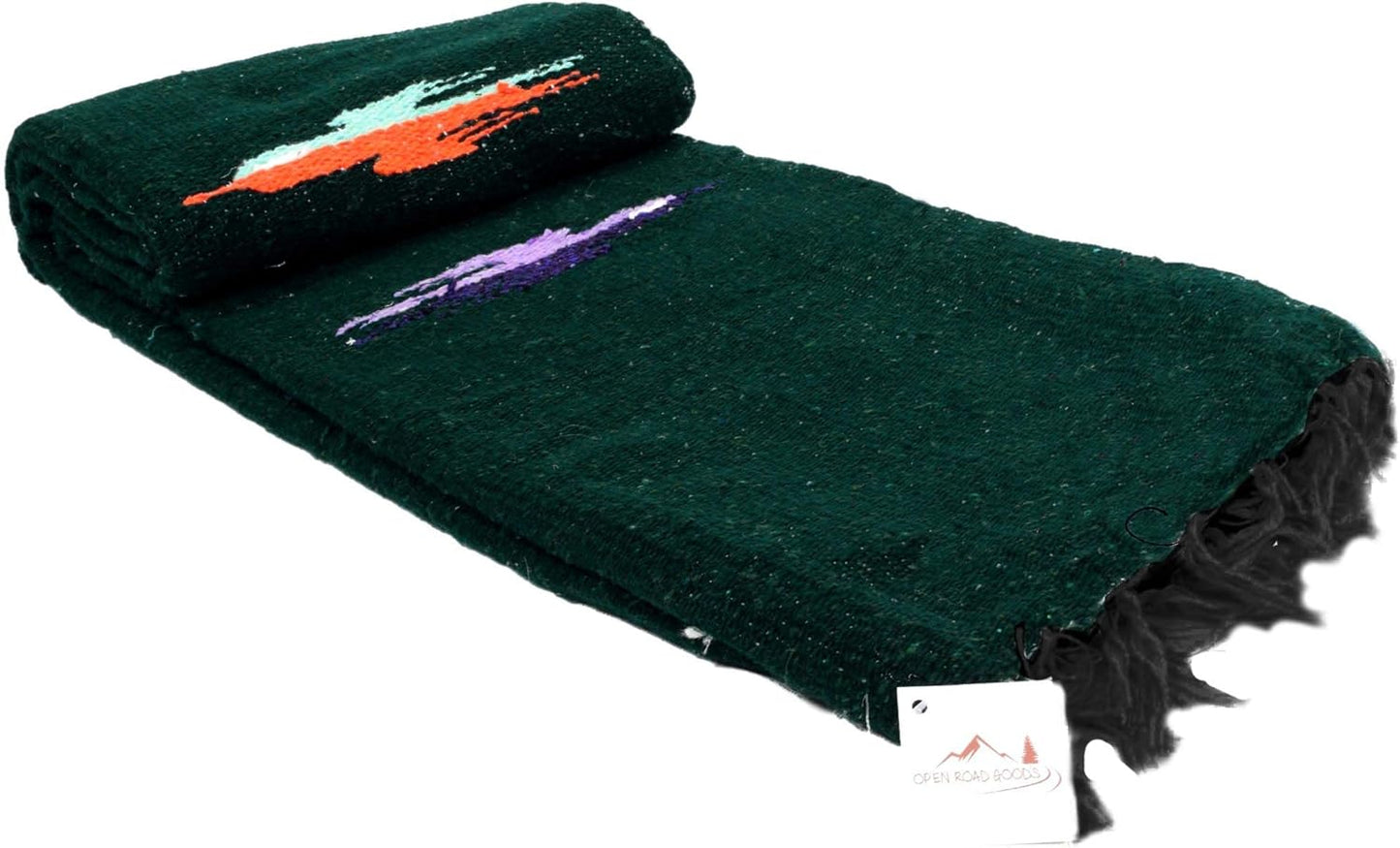 Open Road Goods Mexican Thunderbird Yoga Blanket, Handwoven Throw for Yoga, Meditation, and Home Décor – Versatile Blanket for Beach, Picnic, Camping, or Outdoor Use
