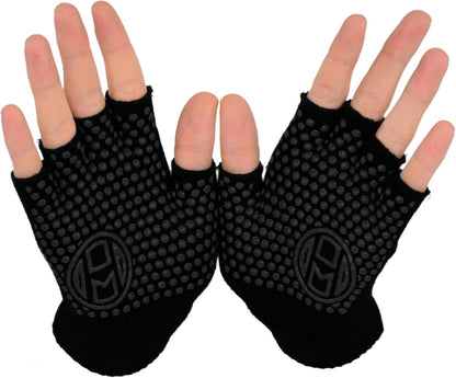 Mato & Hash Yoga Pilates Fingerless Exercise Grip Gloves