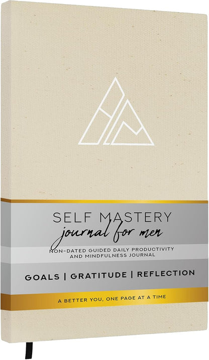 Self-Mastery Journal for Men with Prompts - 13 Week Guided Gratitude Journal - 5 Minute Journal - Reflection Manifestation Journals for Mindfulness - Self Care Journal - Goal Journal for Women & Men