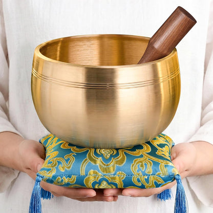 Tibetan Singing Bowls, Authentic Meditation Sound Bowls Handcrafted in Nepal for Yoga, Chakra Healing, Mindfulness, Self Care Spiritual Gifts for Women