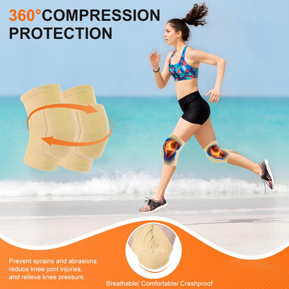 Volleyball Knee Pads for Dancers, Soft Breathable Knee Pads for Girls Women Men Youth Kids Knees Protective, Knee Brace for Volleyball Football Danceing Yoga Tennis Running Cycling Fitness